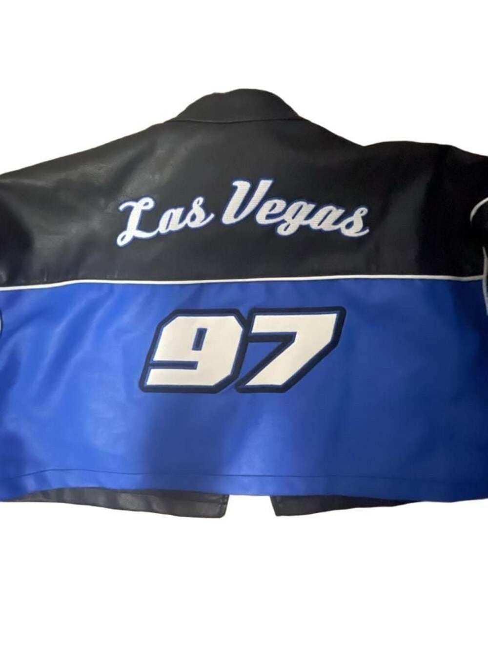 Forever 21 Moto Sport Cropped Las Vegas 97 Jacket